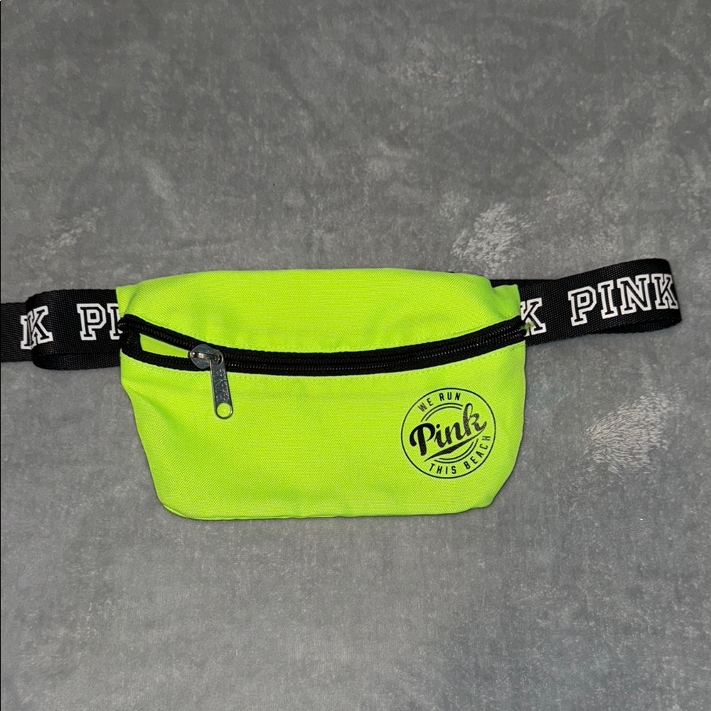 Victoria's Secret PINK Neon Green Fanny Pack